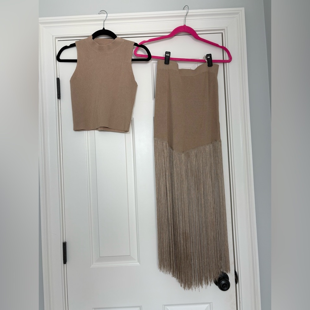 Brown Fringe Set